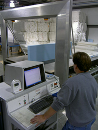 Abrasive wire foam cutting machine programming station control center