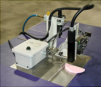 Custom built foam fabrication machine solution ink jet printer