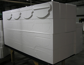 Architectural expanded polystyrene foam EPS foam hot wire.