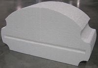 Three dimensional architectural foam. CNC fast wire cut foam